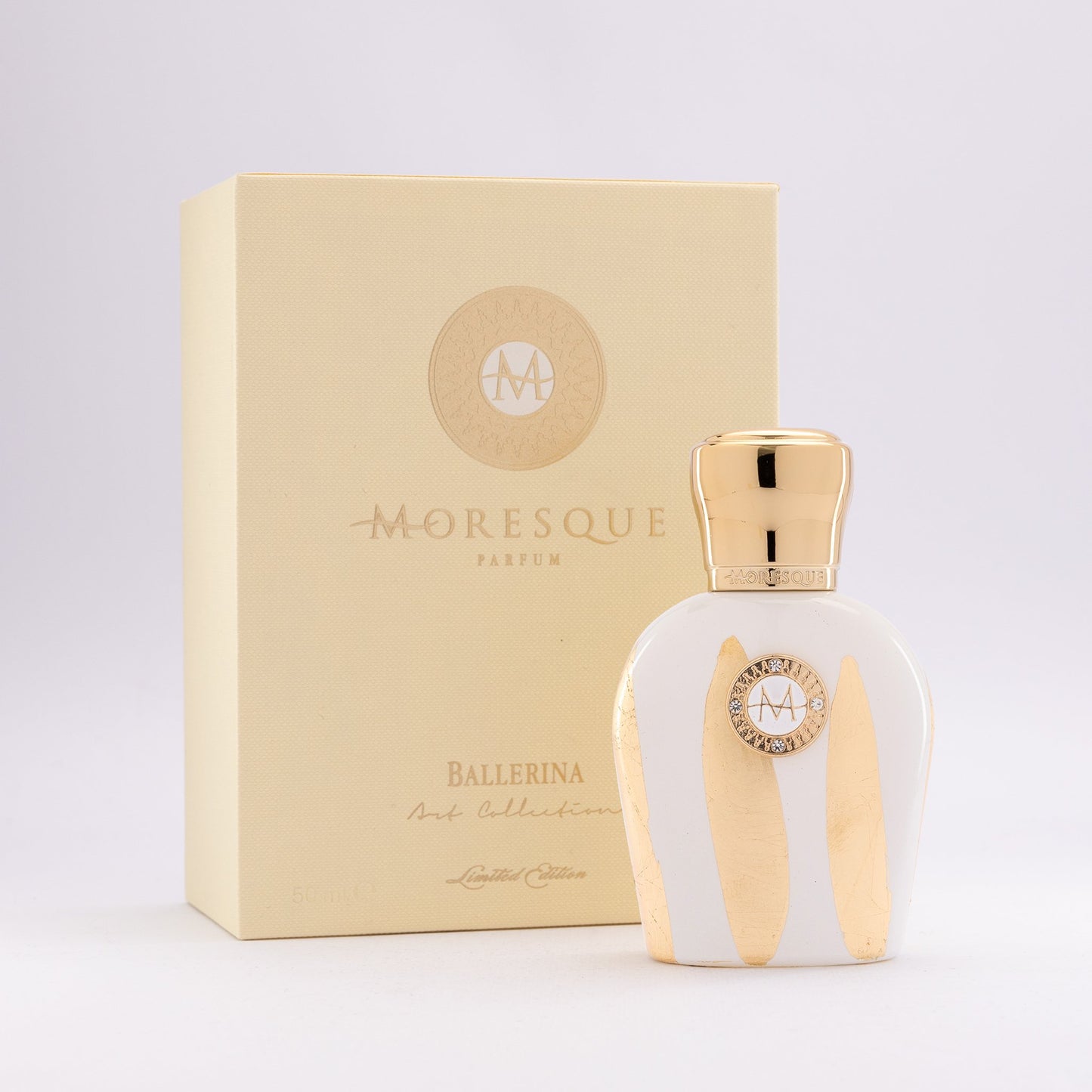 Ballerina (White with Large Flat Gold)