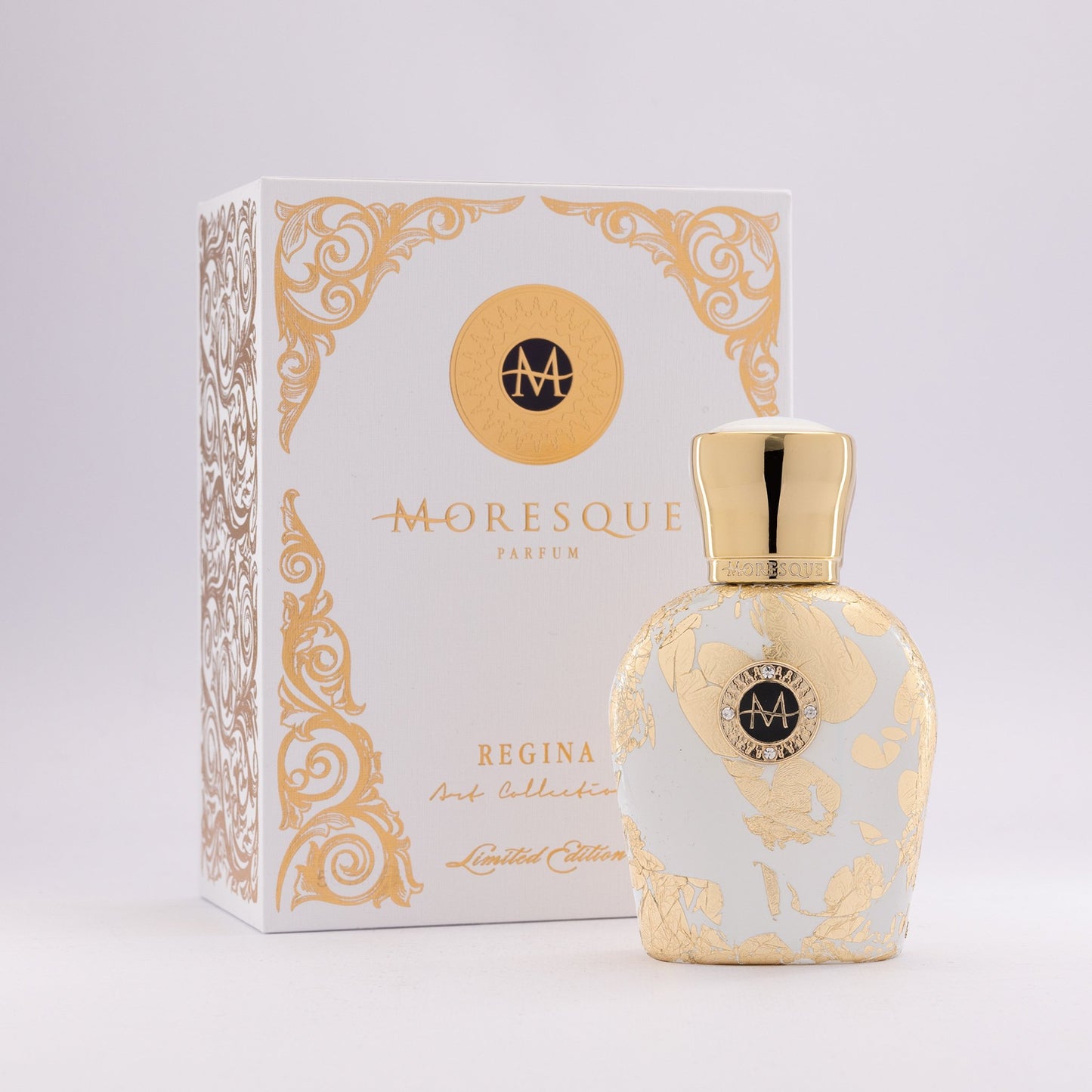 Regina (White with Gold Leaf Splotches)
